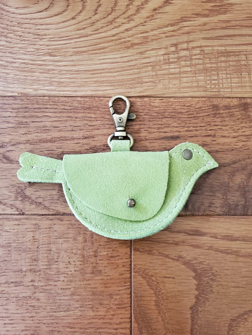 BNNU Portland Leather Lime Mockingbird Pouch